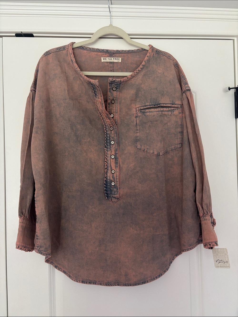 Free people denim cotton top